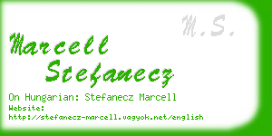 marcell stefanecz business card
